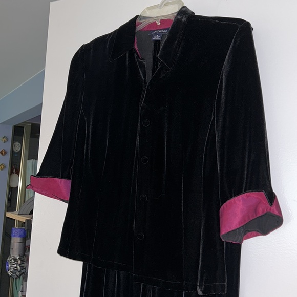 Ann Taylor velvet pant set - Picture 2 of 4